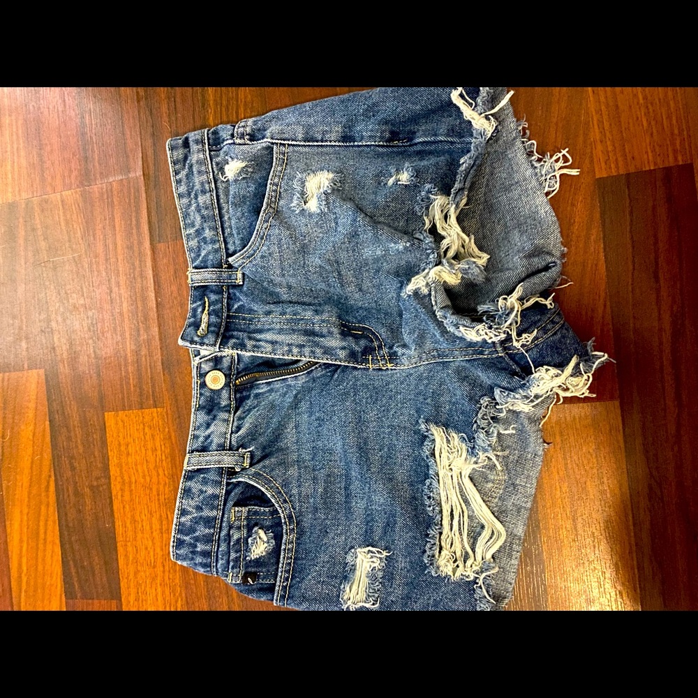 Denim shorts